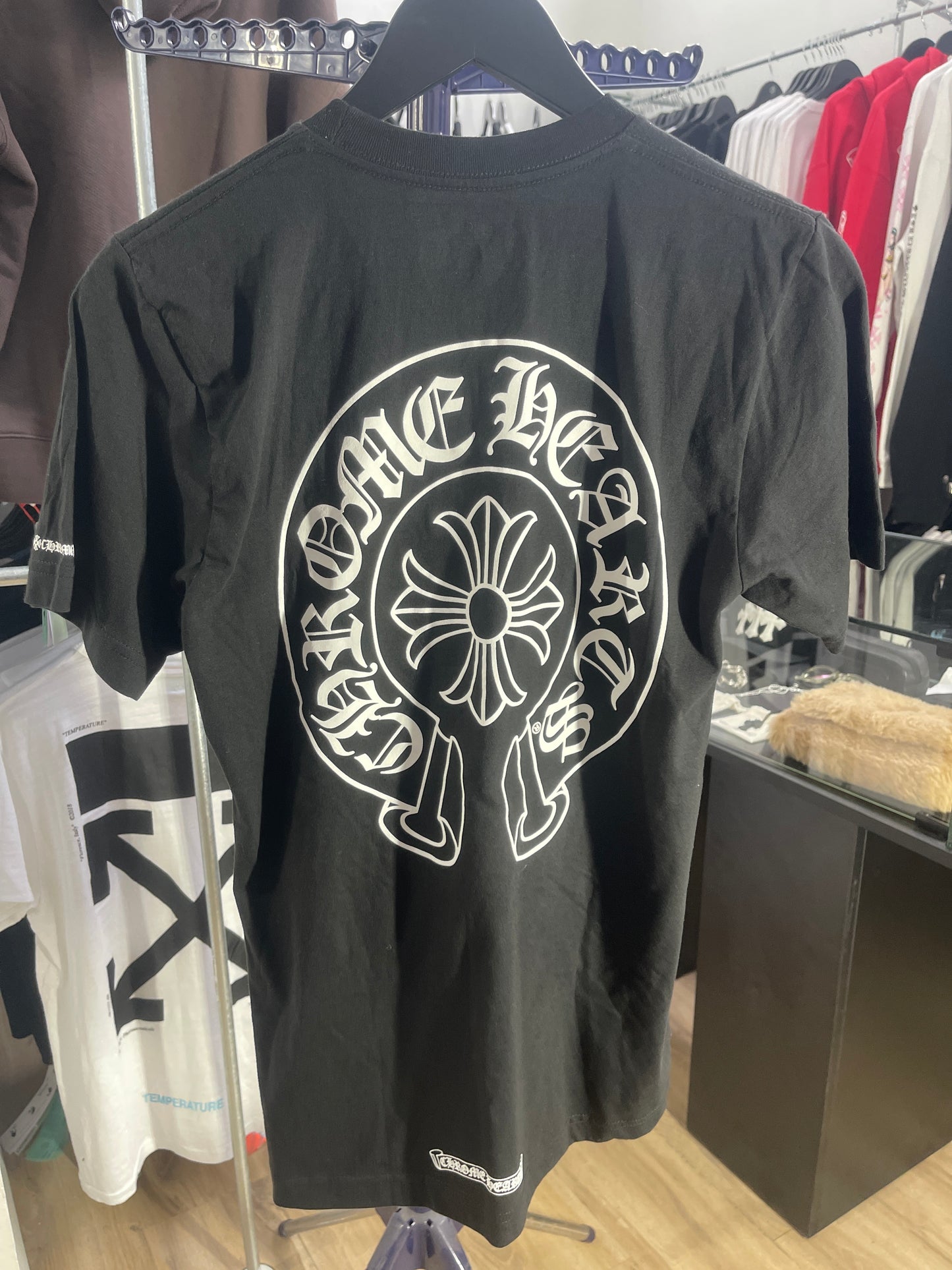 Chrome Hearts Horse Shoe Logo Pocket T-Shirt Black