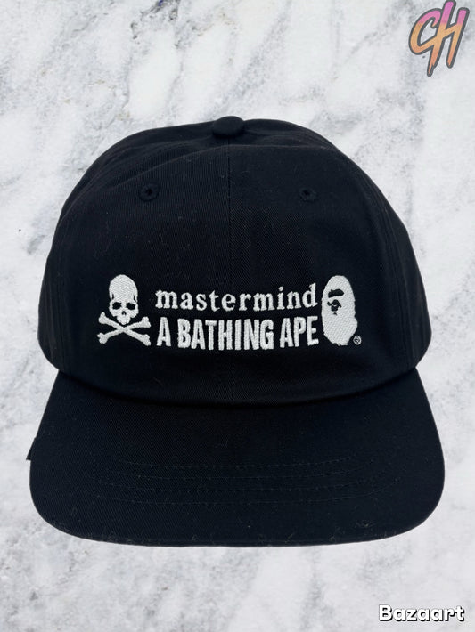 Bape X Mastermind World Adjustable Black Dad Cap OS