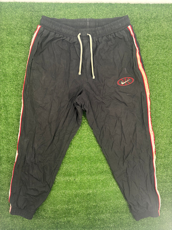 Vintage Nike Court Logo Black Windbreaker Pants Size Large