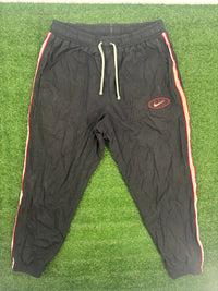 Vintage Nike Court Logo Black Windbreaker Pants Size Large