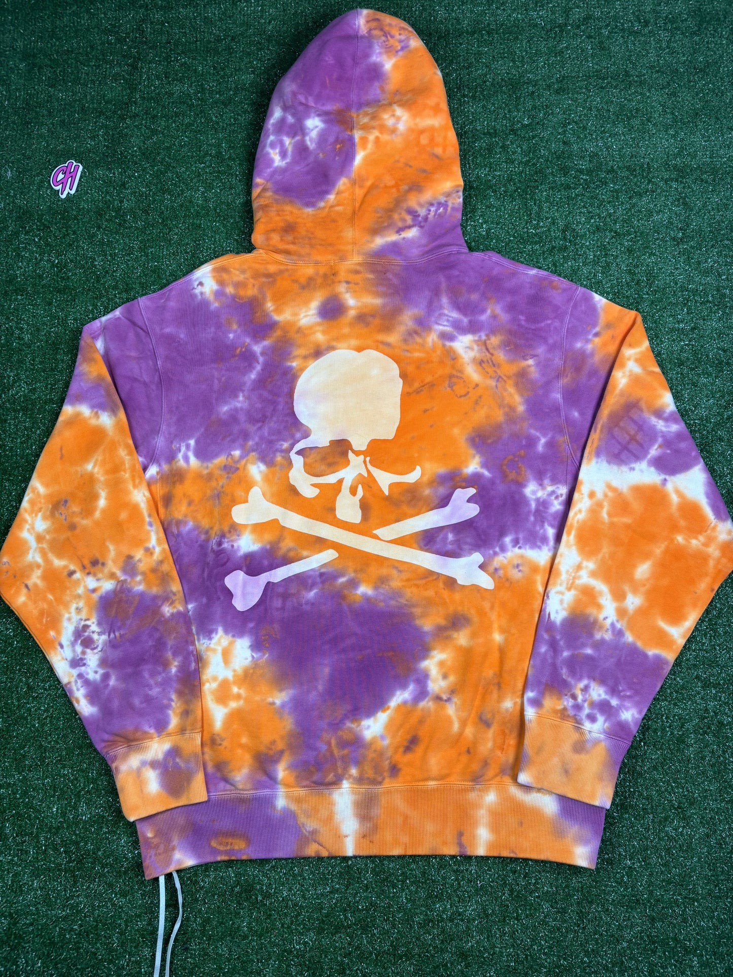 Mastermind World Vs. Bape Purple Tie-Dye Hoodie Size Medium