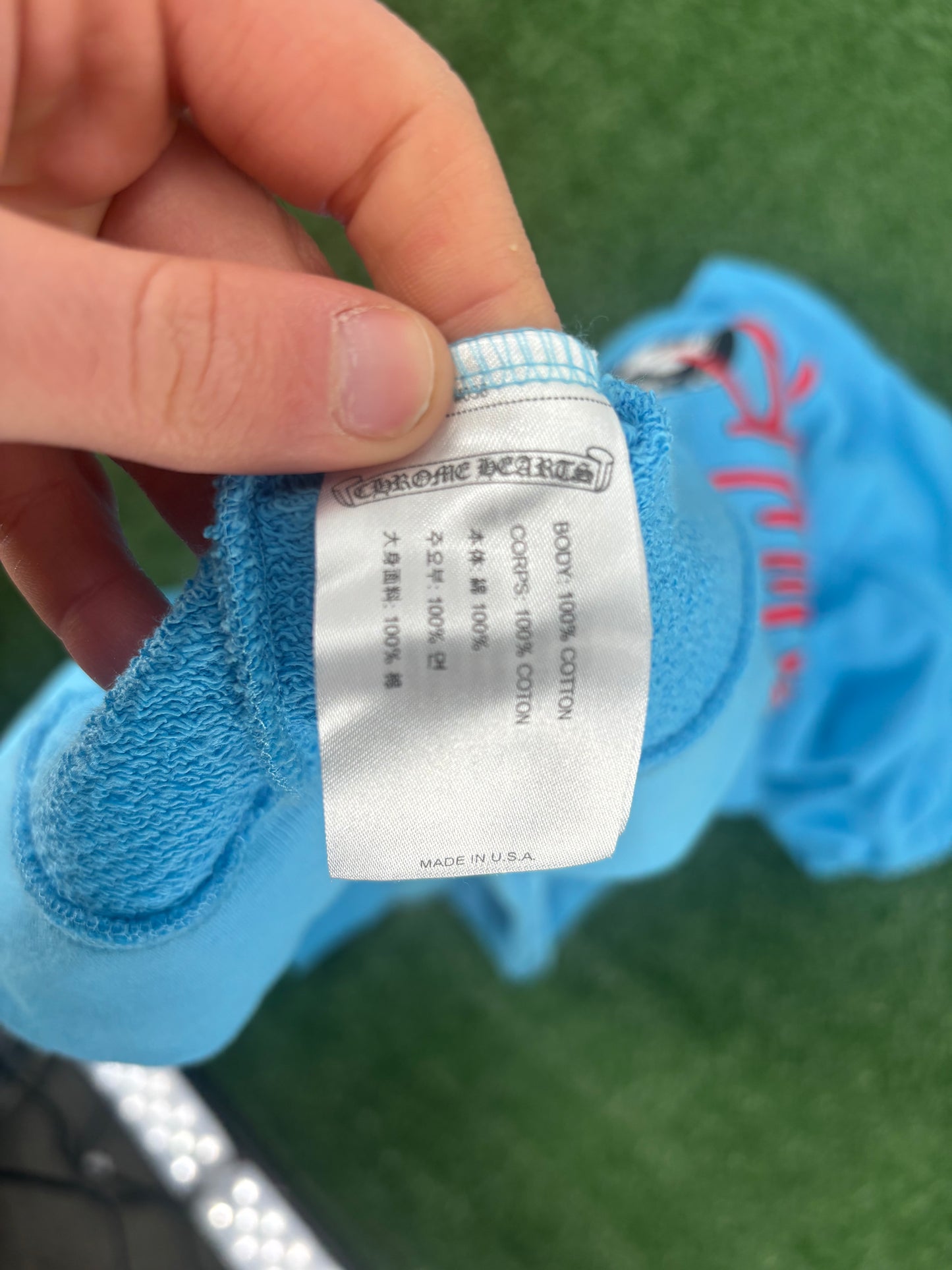 Chrome Hearts Matty Boy Brain New Blue Hoodie Size XL