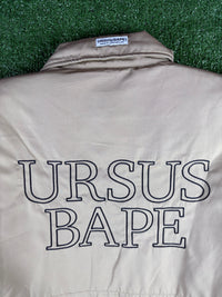 BAPE X Ursus Beige Puffer Blouson Jacket Size Large