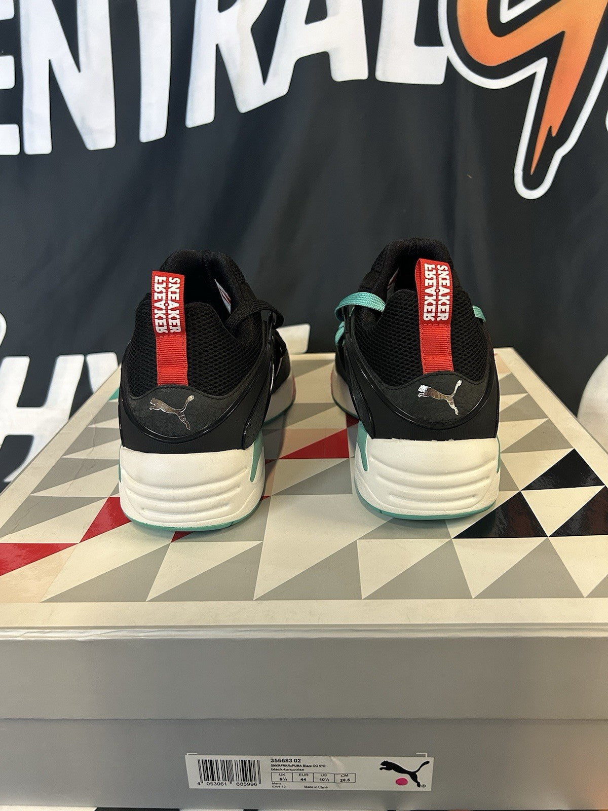 Size 10.5 - PUMA Sneaker Freaker x Blaze of Glory OG 5YR Black Beast Special Box