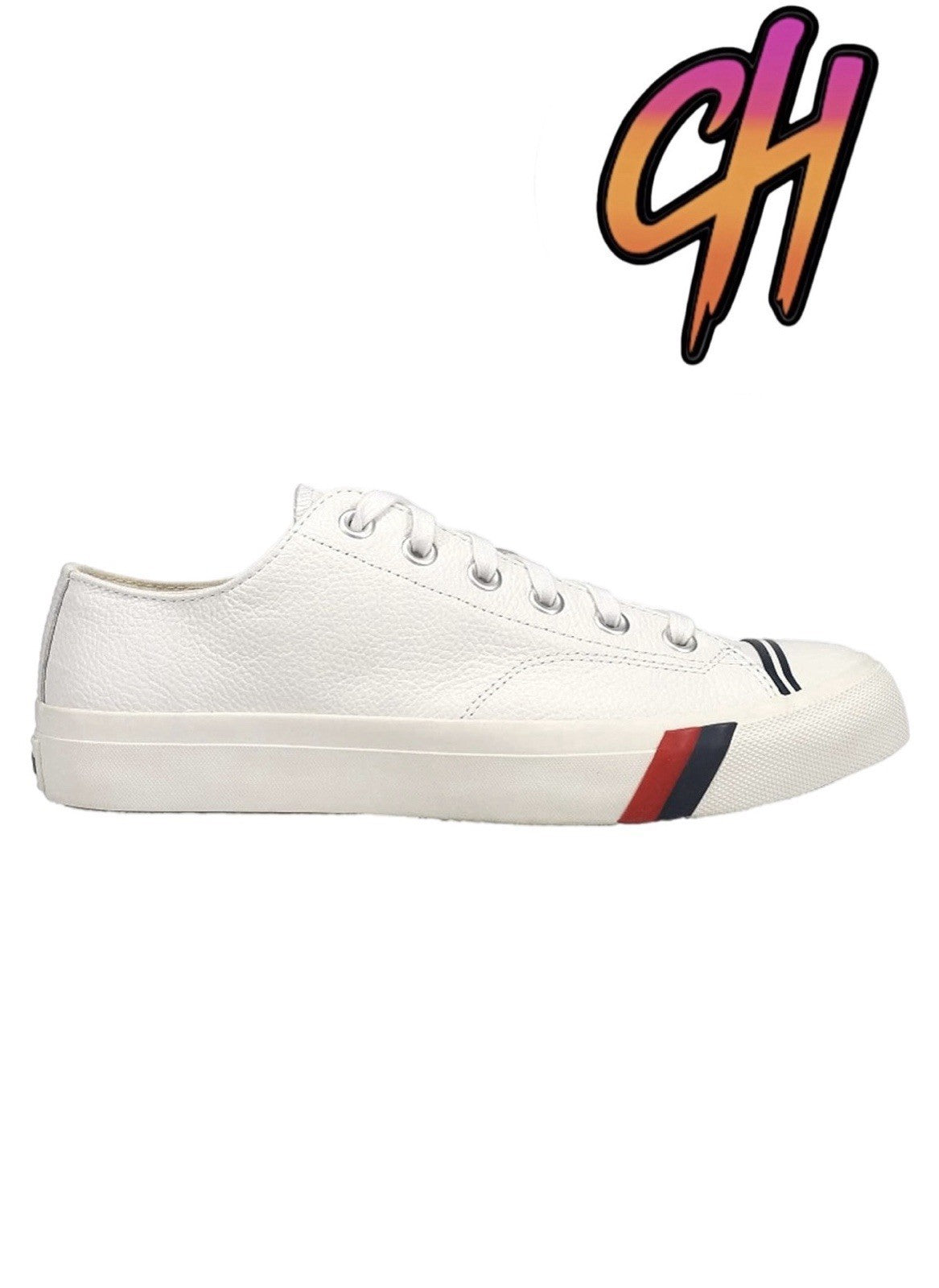 Pro-Keds Royal Lo Lace Up White Leather Shoes Sneaker