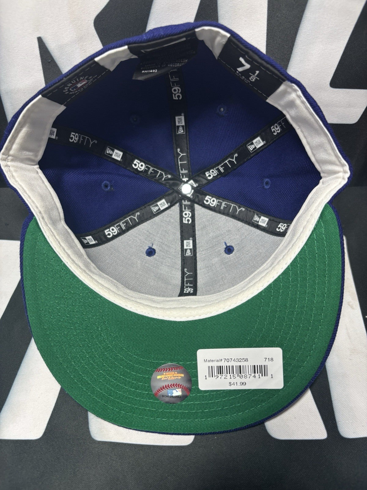 New Era MLB Los Angeles Dodgers Scripted Logo Fitted Hat