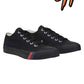 Pro-Keds Royal Lo Lace Up Black/Black Canvas Shoes Sneaker