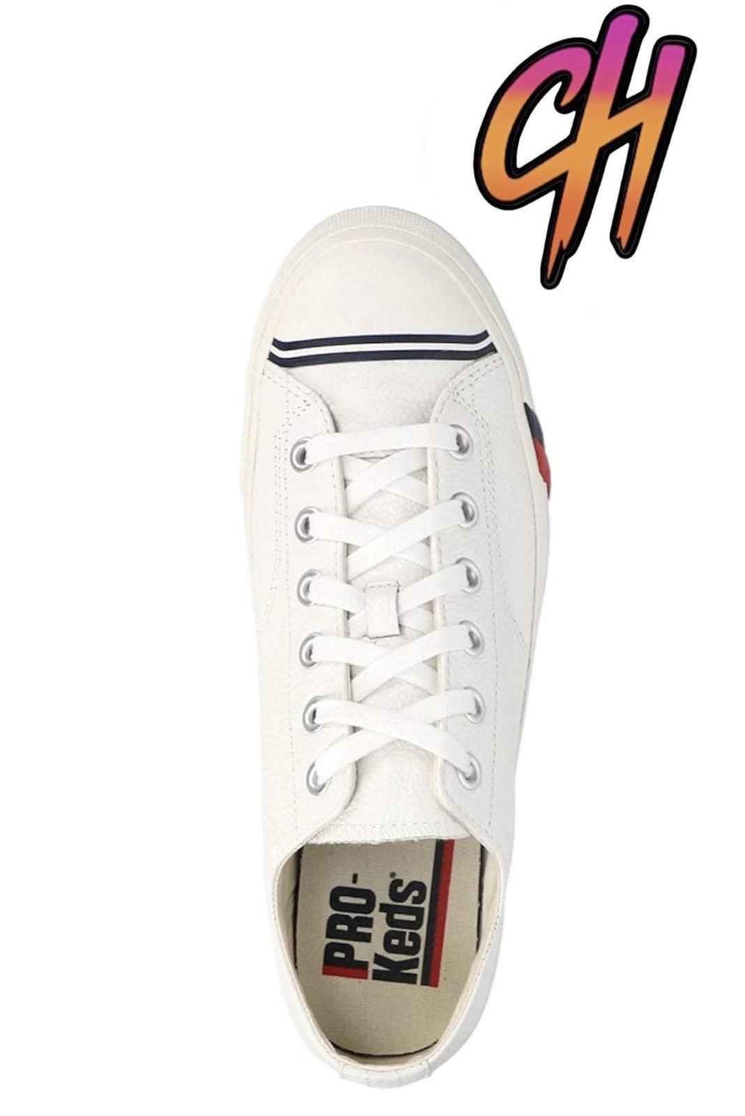 Pro-Keds Royal Lo Lace Up White Leather Shoes Sneaker