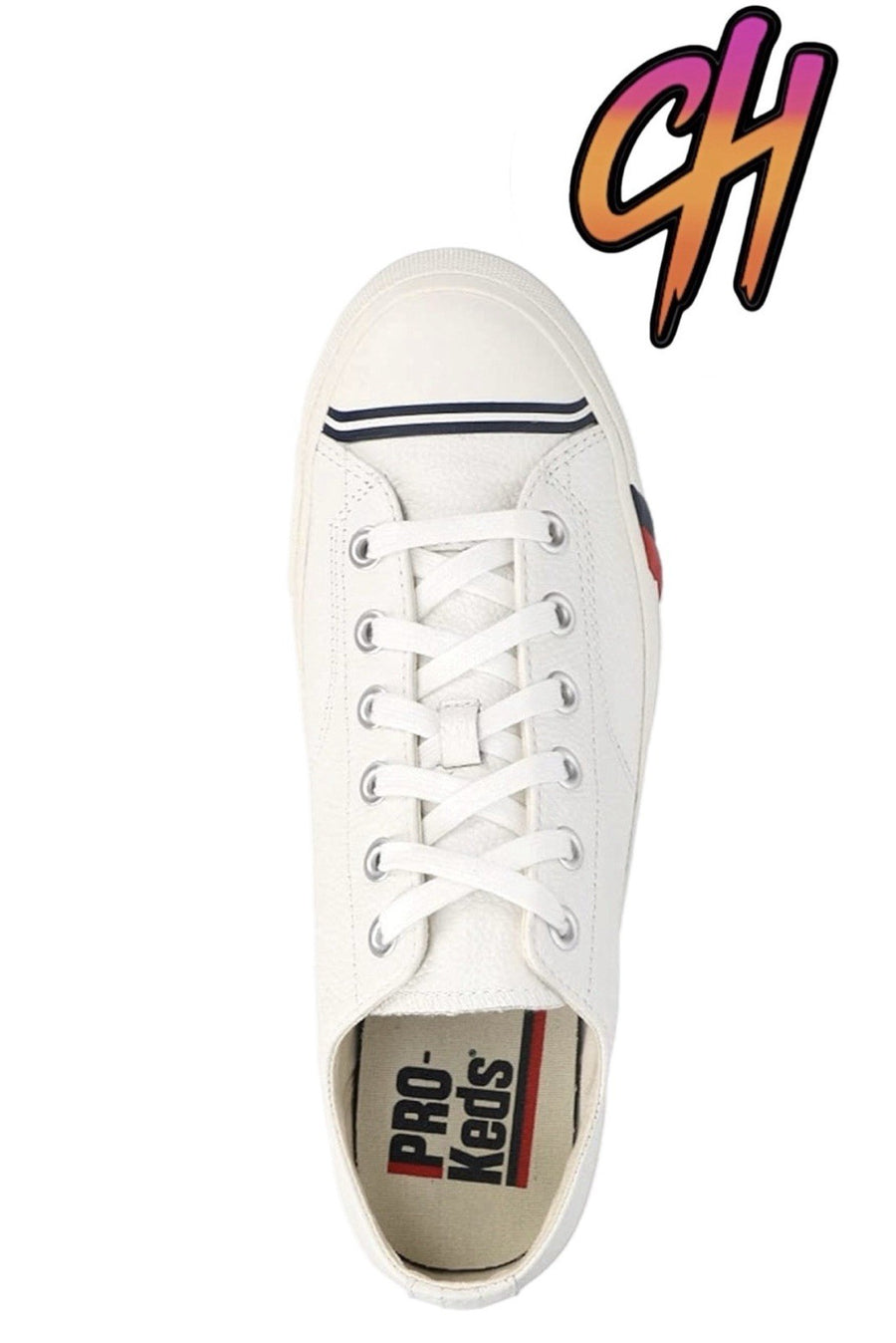 Pro-Keds Royal Lo Lace Up White Leather Shoes Sneaker