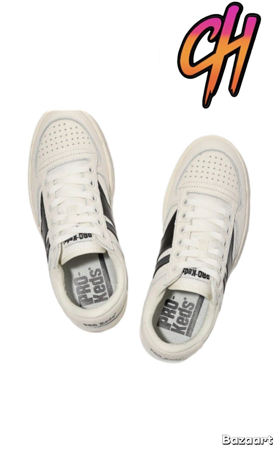 Pro-Keds Skyhawk Lo Leather White Black Shoes Sneaker