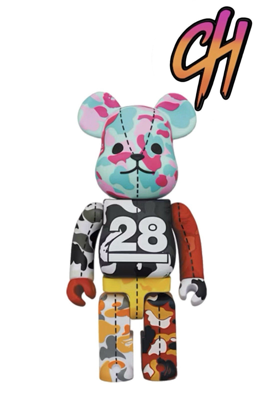 Bearbrick x BAPE 28th Anniversary Camo #3 1000%