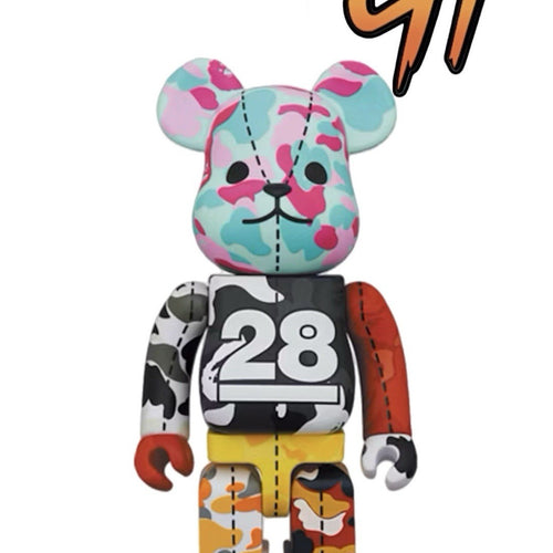 Bearbrick x BAPE 28th Anniversary Camo #3 1000%