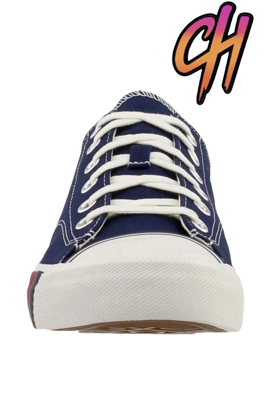 Pro-Keds Royal Lo Lace Up Navy Canvas Shoes Sneaker