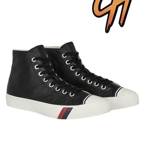 Pro-Keds Royal Hi Leather Lace Up Black Sneaker PH64114