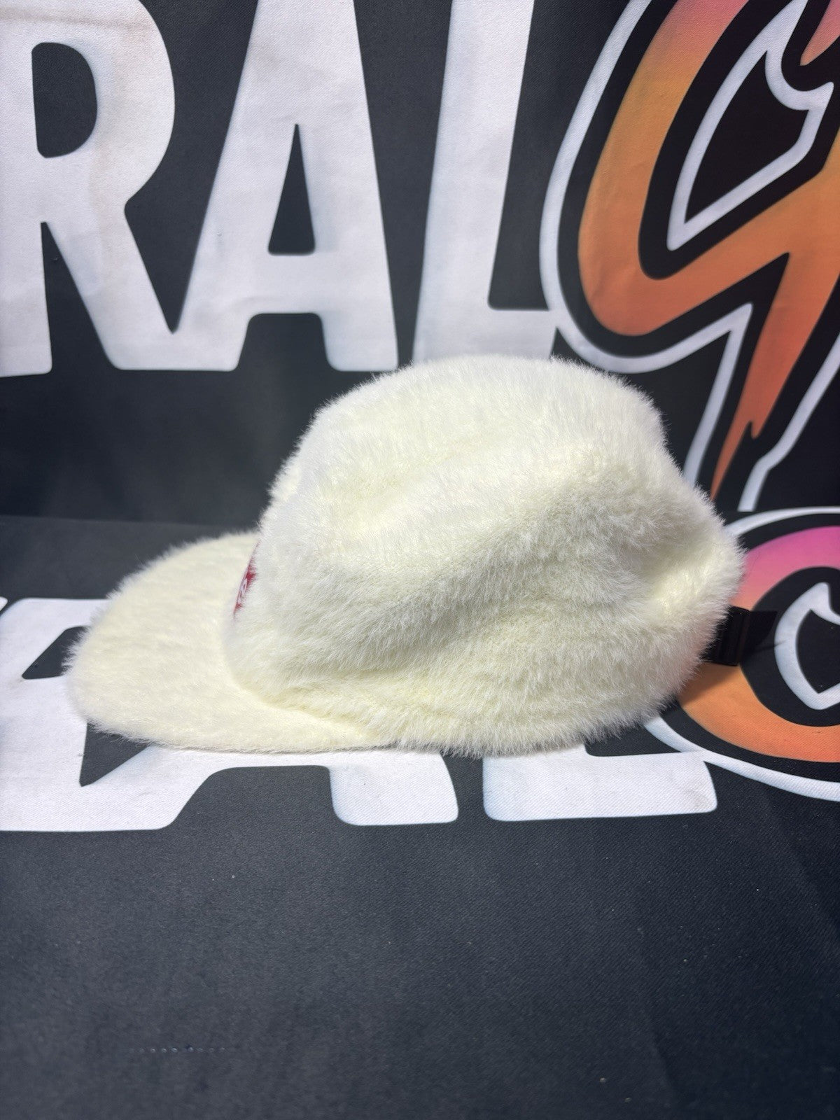 Supreme Fuzzy White Camp Cap Hat