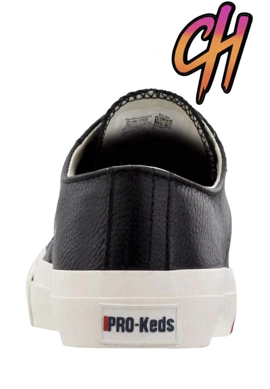Pro-Keds Royal Lo Lace Up Black Leather Shoes Sneaker