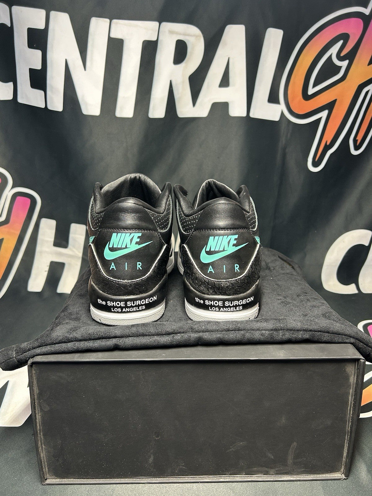 Size 10.5 - Jordan 3 X Shoe Surgeon Official Custom Commes Des Garçon X Tiffany