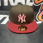 New Era MLB New York Yankees ‘Chocolate And Red’ Fitted Hat