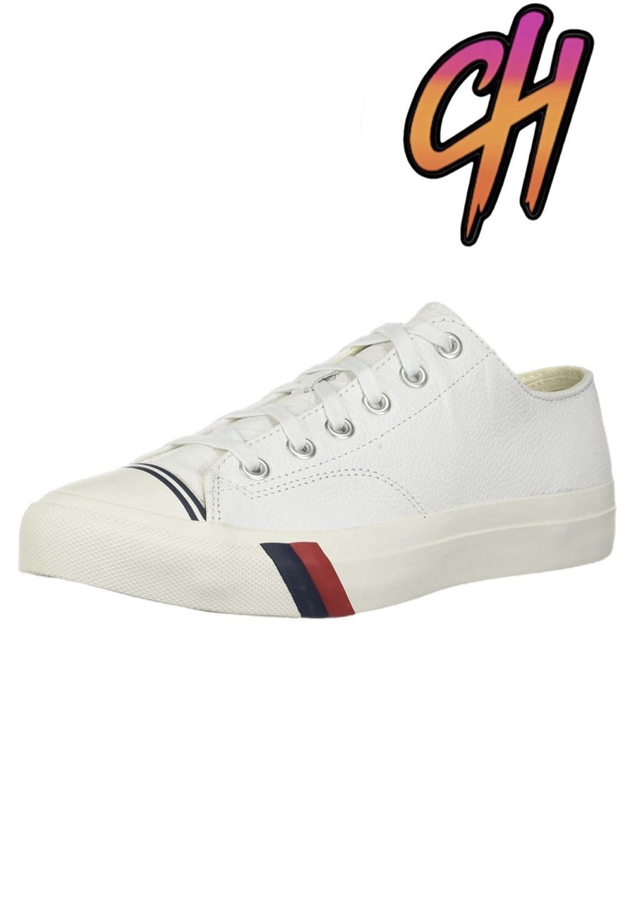 Pro-Keds Royal Lo Lace Up White Leather Shoes Sneaker