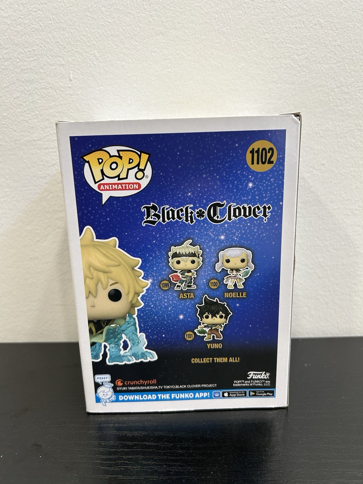 Funko Pop! Animation: Black Clover - Luck Voltia #1102 LE Glow Chase AAA Excl.