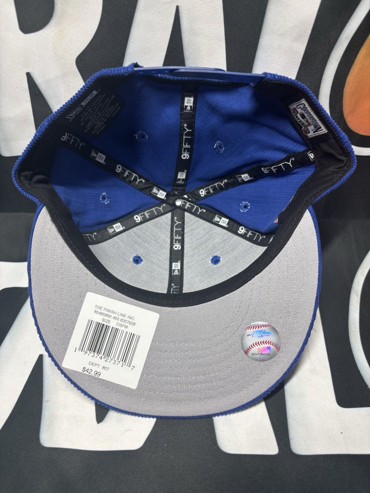 New Era MLB New York Mets Corduroy 1986 World Series SnapBack Hat