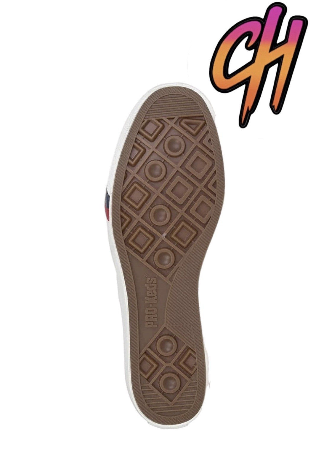 Pro-Keds Royal Plus Lace Up White Red Canvas Shoes Sneaker