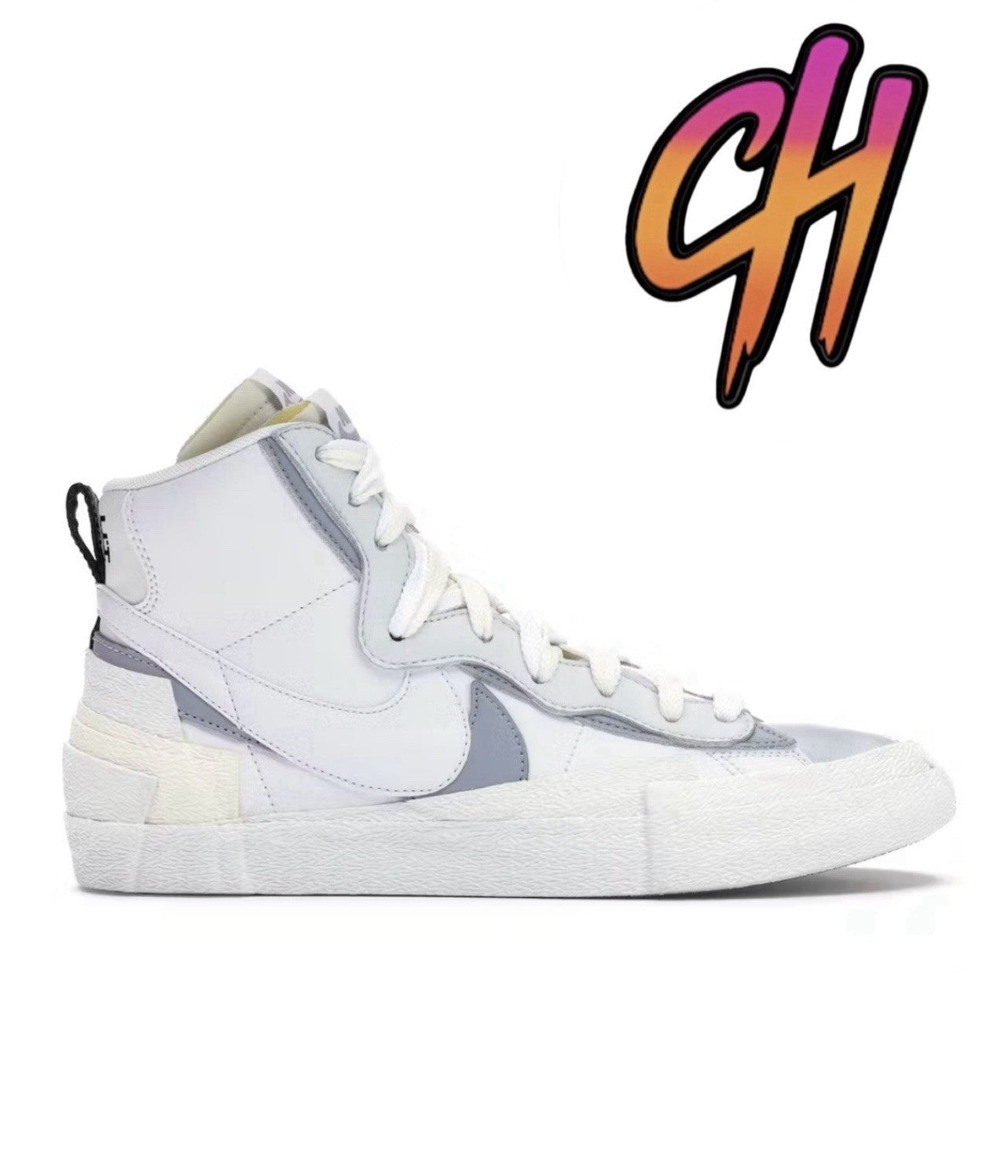 Nike Sacai x Blazer Mid White Grey