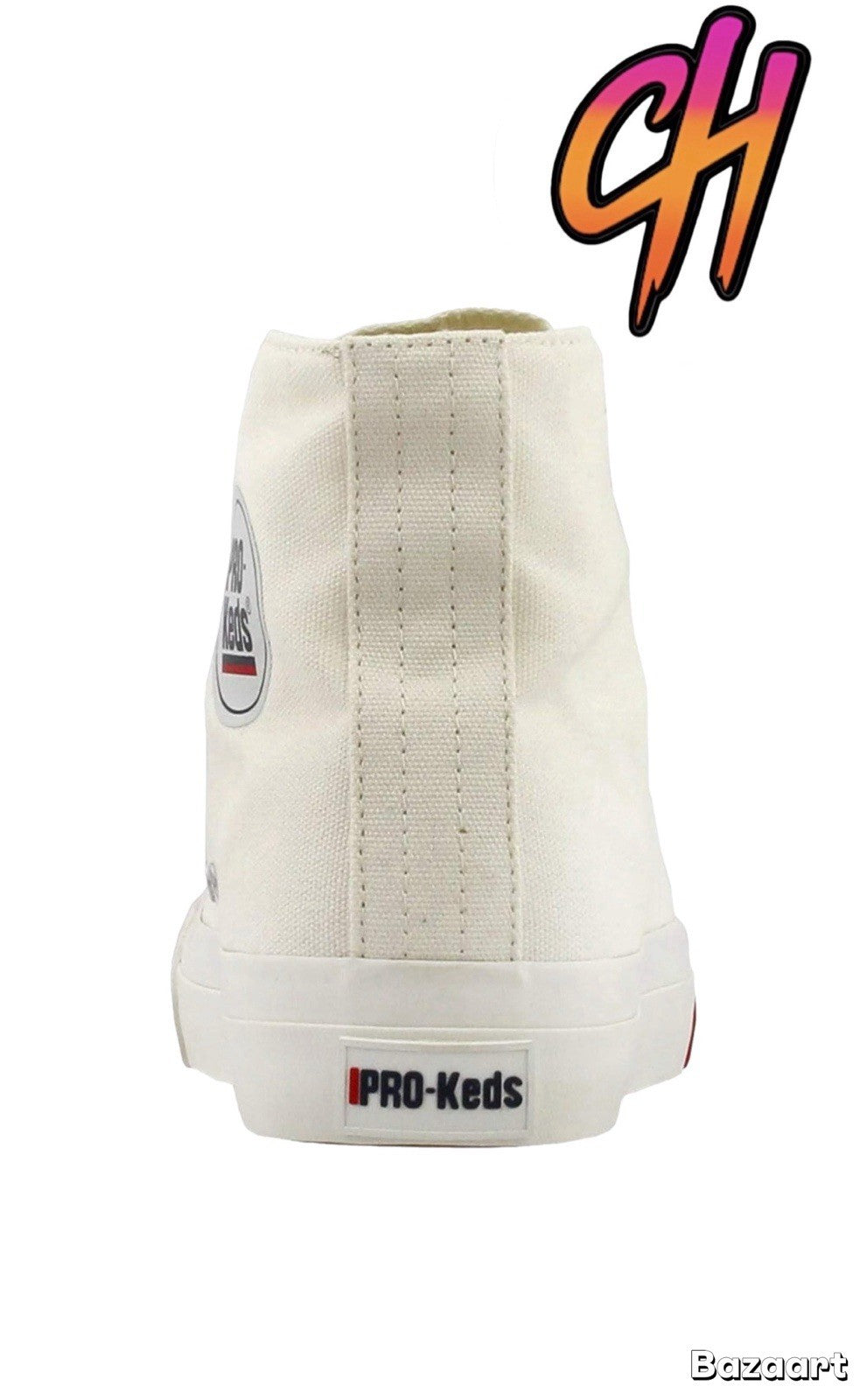 Pro-Keds Royal Hi Lace Up White Canvas Shoes Sneaker