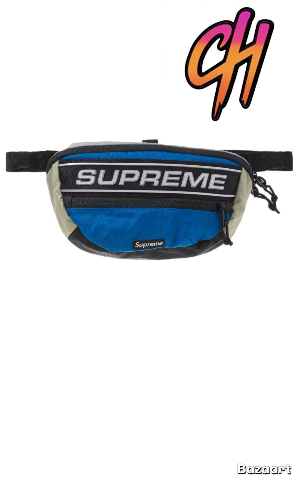 Supreme 3D Logo Waist Bag FW23 Blue 100% Authentic