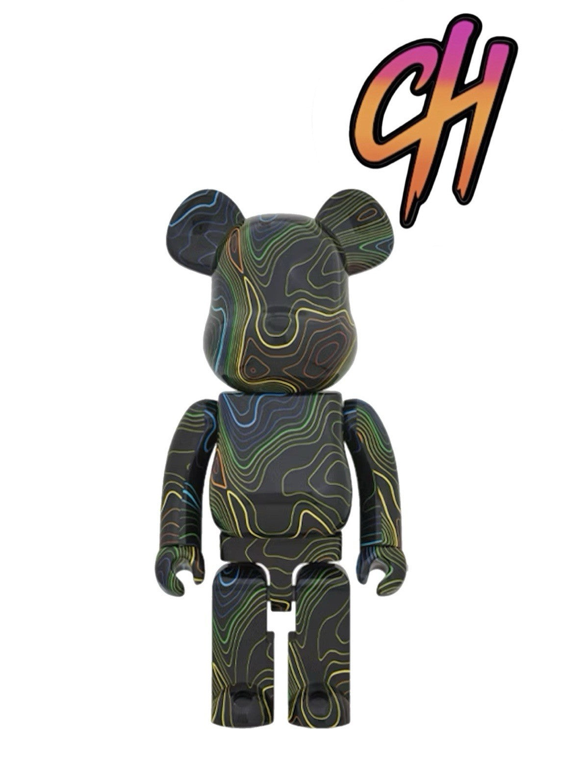 Bearbrick x Hypebeast 1000% Black Multicolor
