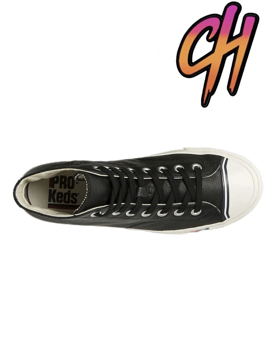 Pro-Keds Royal Hi Leather Lace Up Black Sneaker PH64114