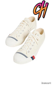 Pro-Keds Royal Lo Lace Up White Canvas Shoes Sneaker