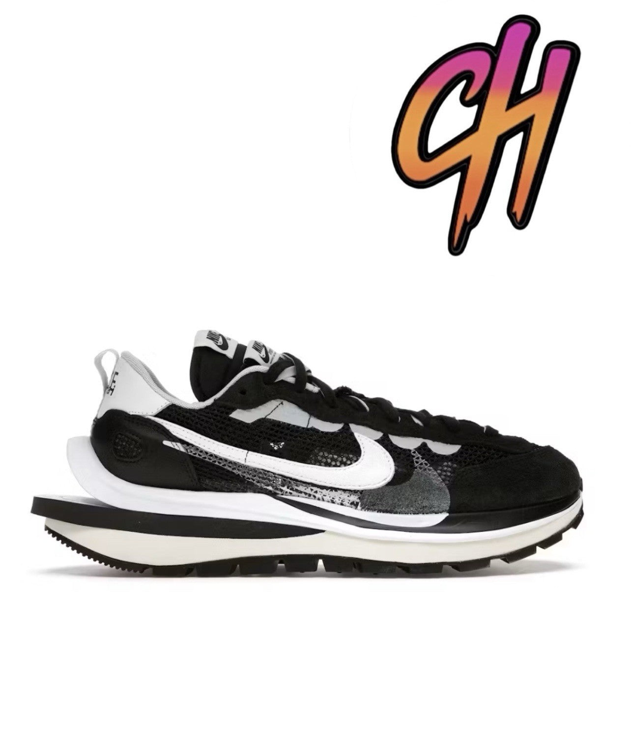 Nike Sacai x VaporWaffle Black White