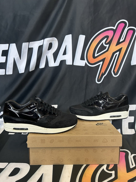 Size 10.5M / 12W - Nike Air Max 1 VT QS Black Patent