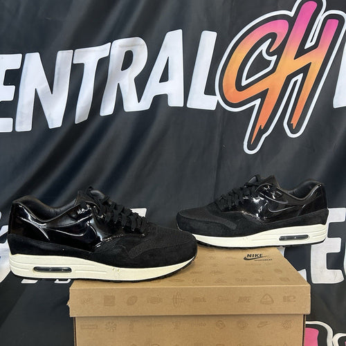 Size 10.5M / 12W - Nike Air Max 1 VT QS Black Patent