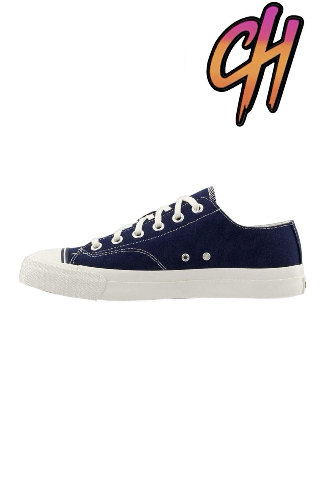 Pro-Keds Royal Lo Lace Up Navy Canvas Shoes Sneaker