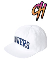 Powers Supply 6 Panel Hat White Navy