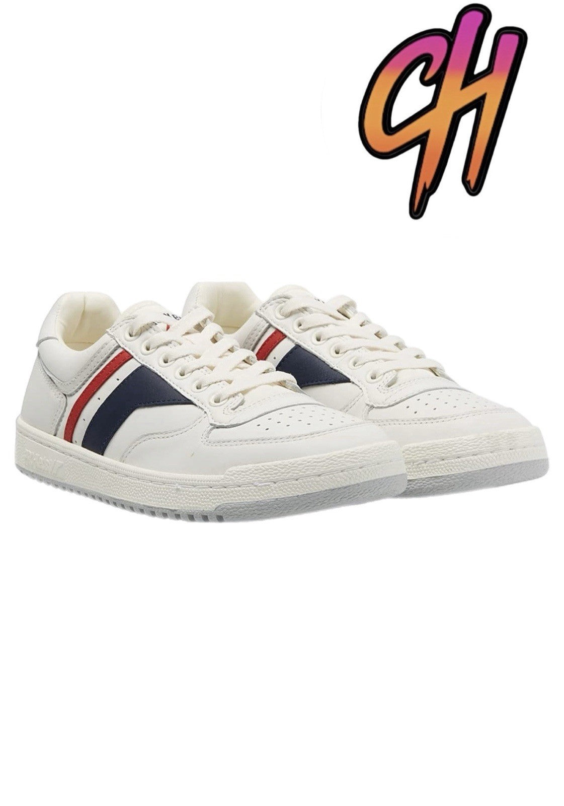 Pro-Keds Skyhawk Lo Leather White Blue Red Shoes Sneaker