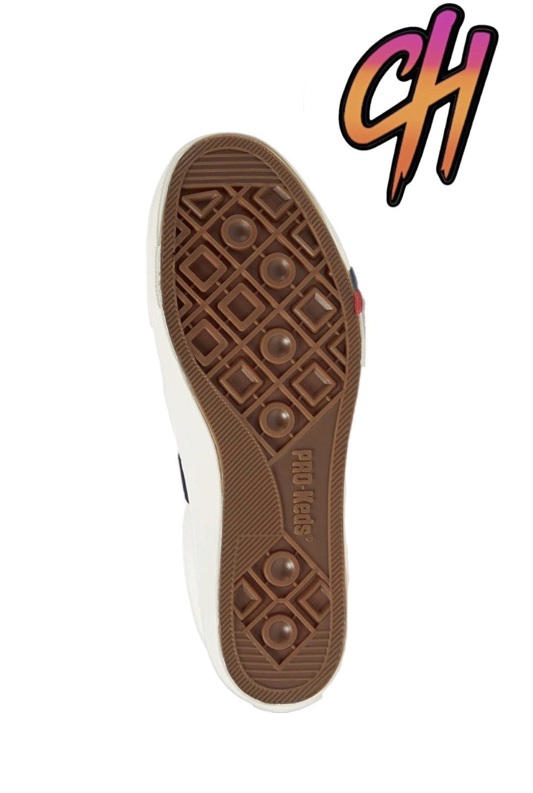 Pro-Keds Royal Plus Lace Up White Navy Canvas Shoes Sneaker