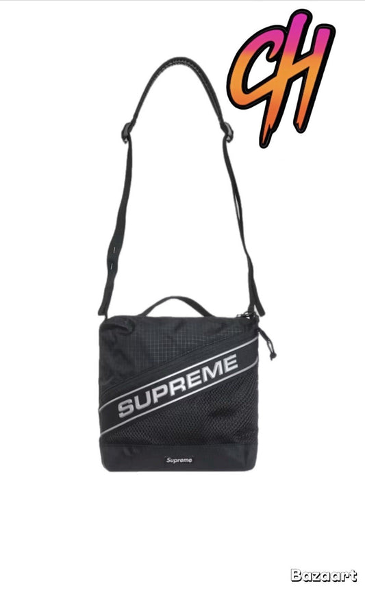 Supreme 3D Logo Shoulder Bag FW23 Black 100% Authentic