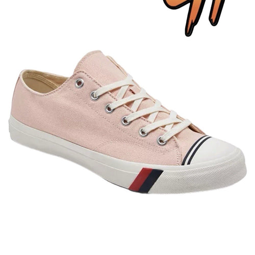 Pro-Keds Royal Lo Lace Up Vintage Pink Canvas Shoes Sneaker