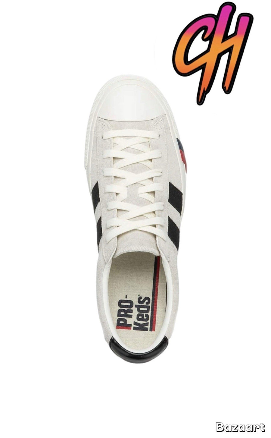 Pro-Keds Royal Plus Lace Up Suede Cream Shoes Sneaker