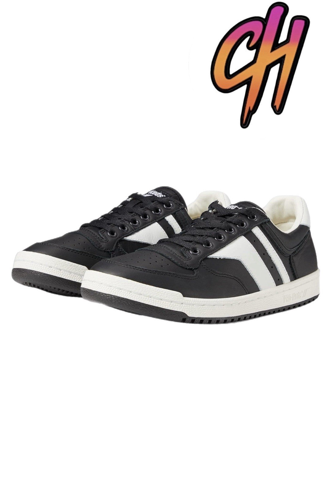 Pro-Keds Skyhawk Lo Leather Black White Shoes Sneaker