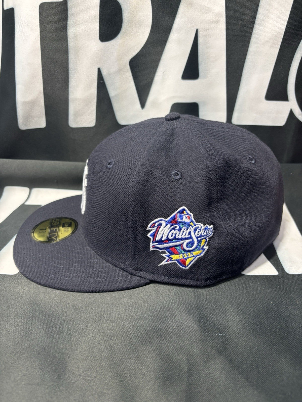 New Era MLB New York Yankees Wool 1998 World Series Patch Fitted Hat 7 3/4