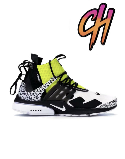 Size 4 - Nike Acronym x Air Presto Mid Dynamic Yellow