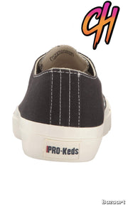 Pro-Keds Royal Lo Lace Up Black Canvas Shoes Sneaker