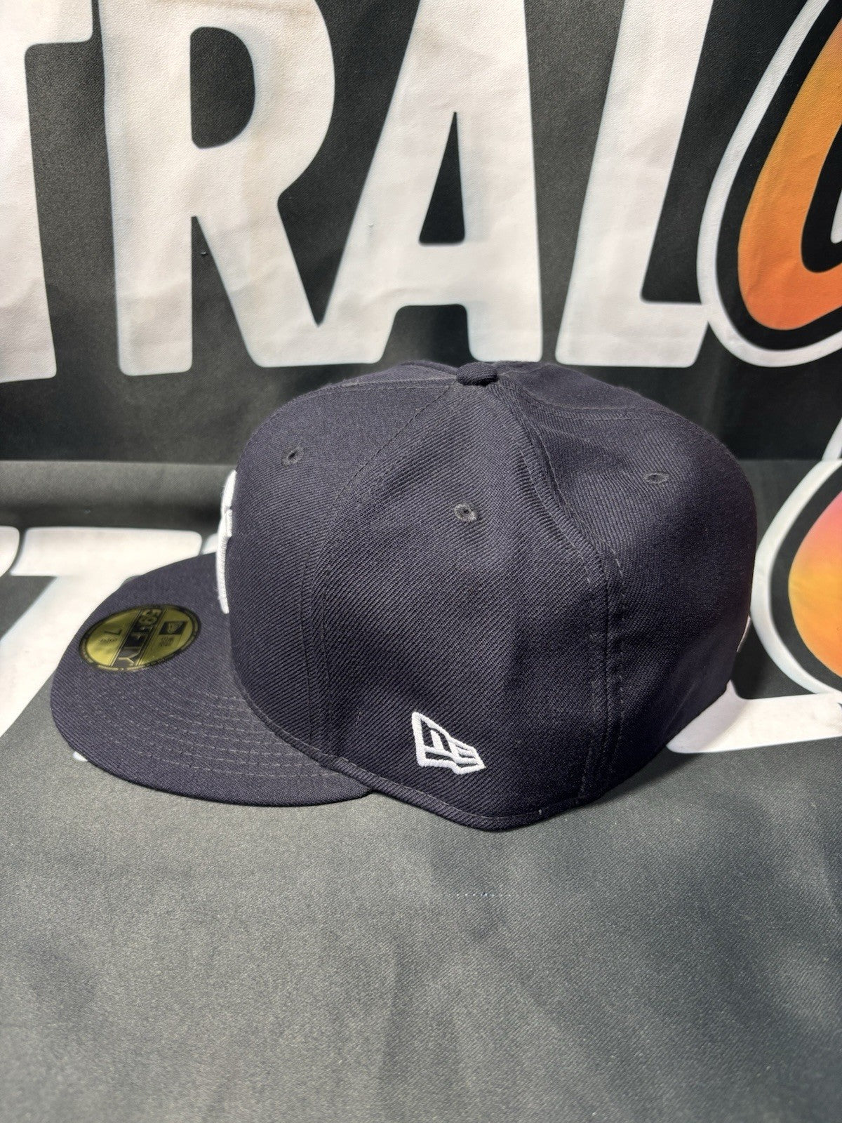 New Era MLB New York Yankees Coop Wool Fitted Hat Size 7 3/4