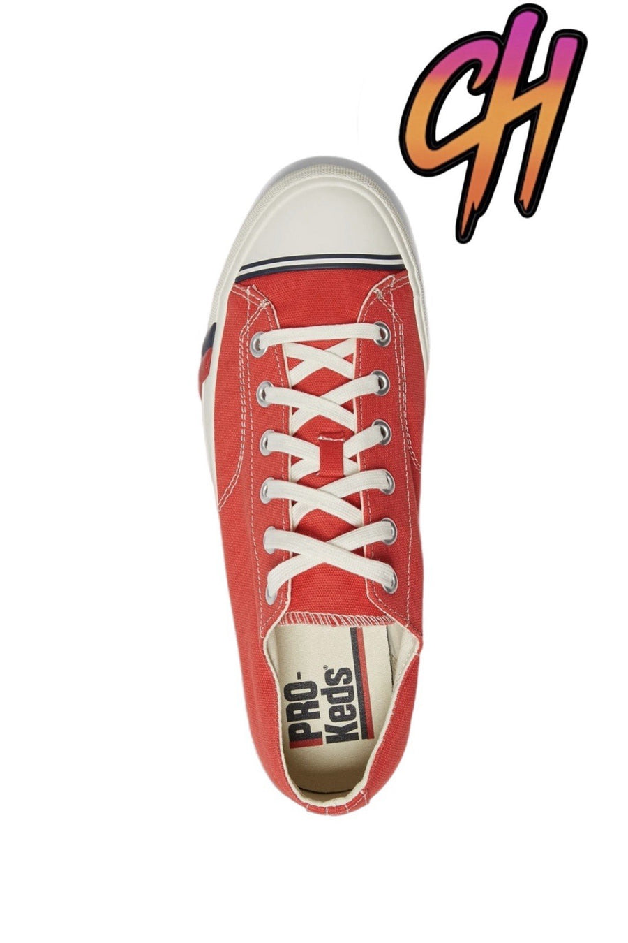 Pro-Keds Royal Lo Lace Up Red Canvas Shoes Sneaker