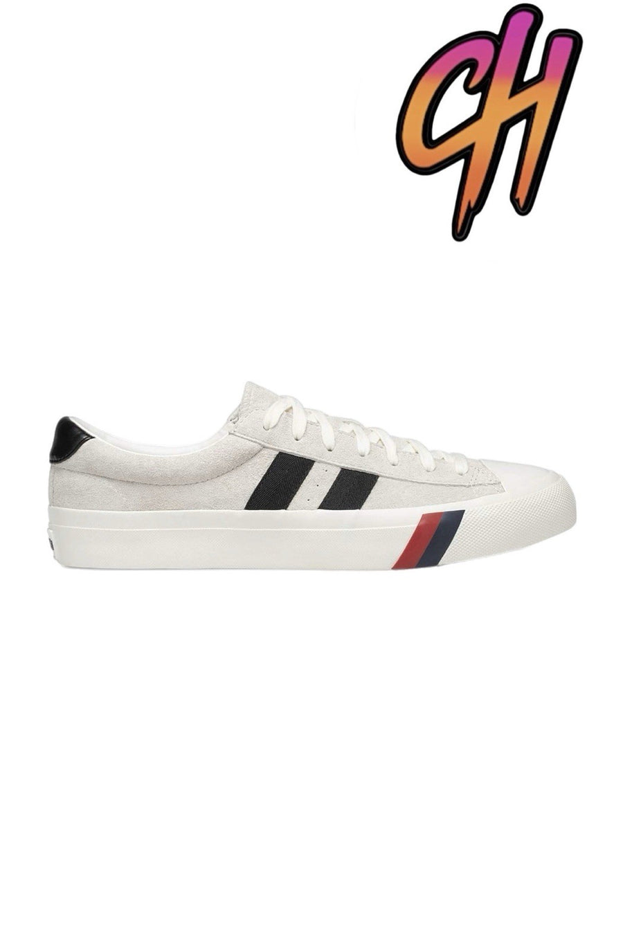 Pro-Keds Royal Plus Lace Up Suede Cream Shoes Sneaker