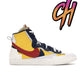 Nike Sacai x Blazer Mid Maize Navy Snow Beach
